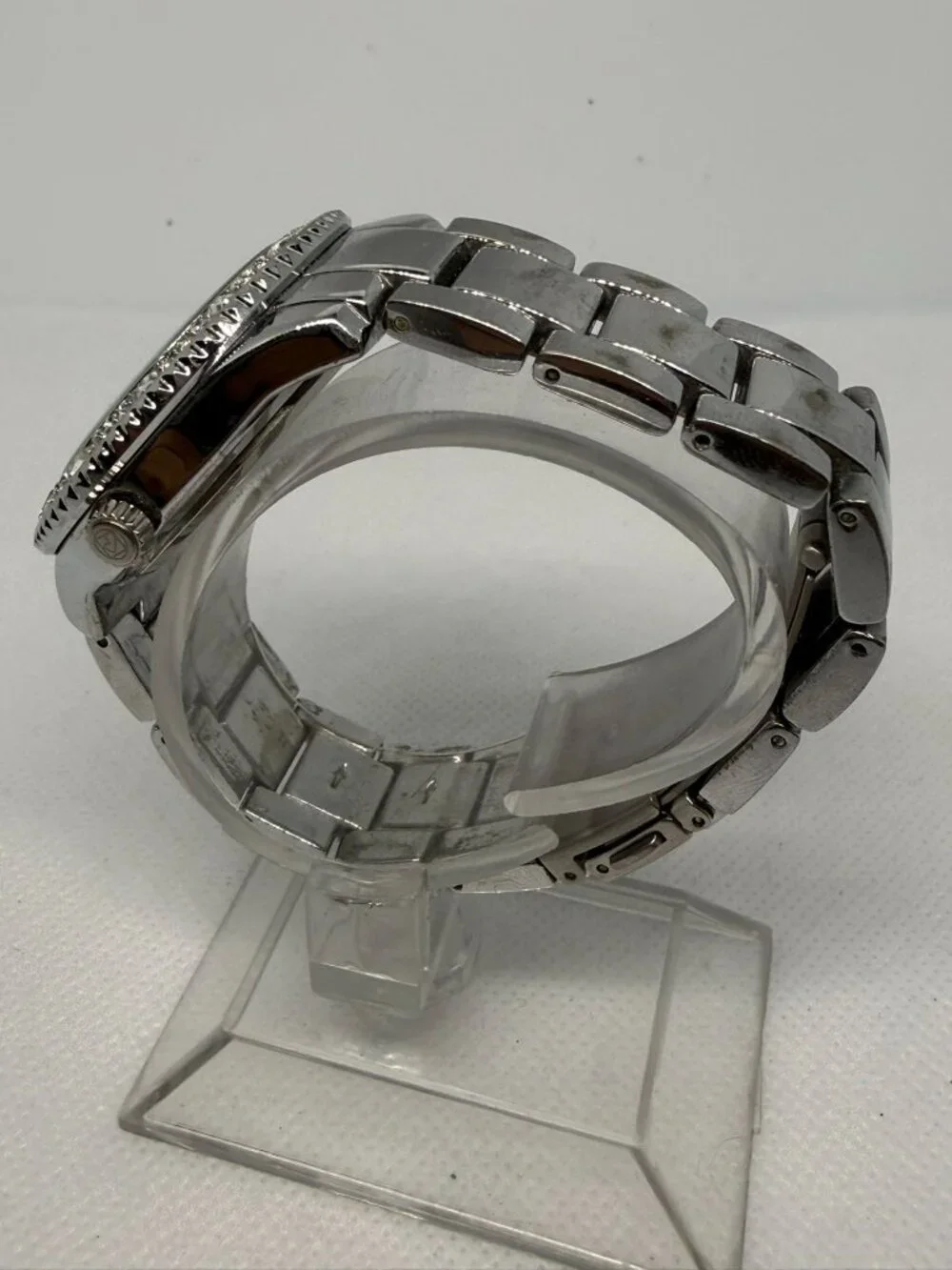 Relic Fossil Sophia Ladies Silver Stainless Steel Crystal Bezel Watch ZR15739